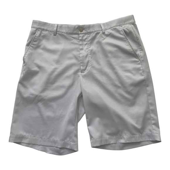 Greg Norman Men's Stretch Golf Fishing Short Size US 34 Regular Gray blocks - Picture 3 of 10